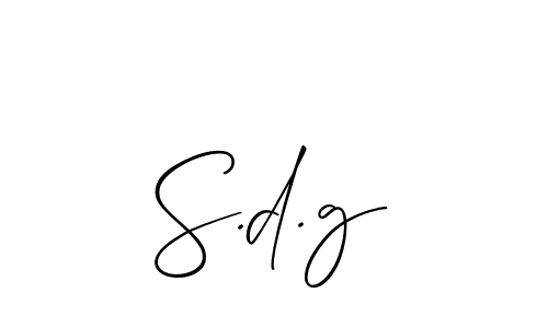 Best and Professional Signature Style for S.d.g. Allison_Script Best Signature Style Collection. S.d.g signature style 2 images and pictures png