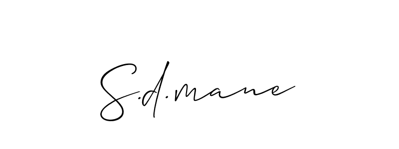 Make a beautiful signature design for name S.d.mane. Use this online signature maker to create a handwritten signature for free. S.d.mane signature style 2 images and pictures png