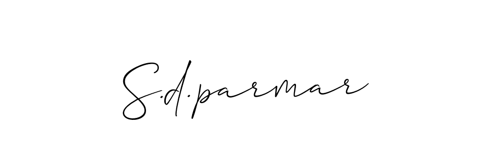 if you are searching for the best signature style for your name S.d.parmar. so please give up your signature search. here we have designed multiple signature styles  using Allison_Script. S.d.parmar signature style 2 images and pictures png