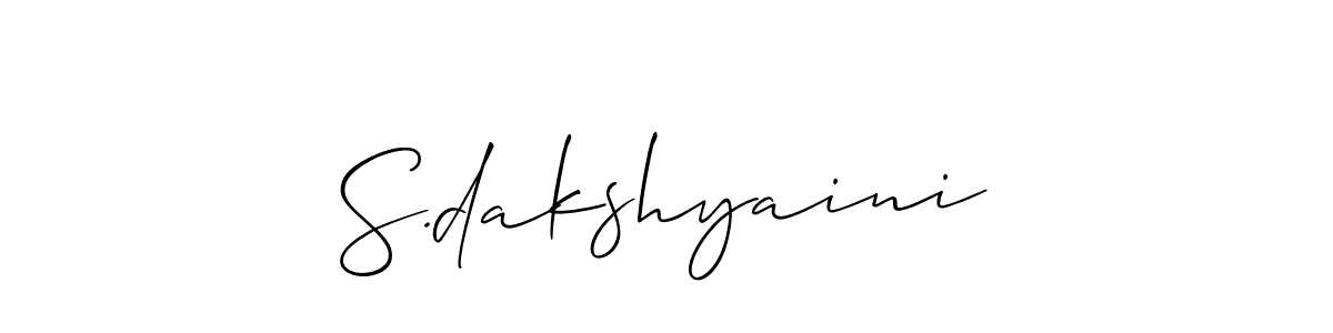 See photos of S.dakshyaini official signature by Spectra . Check more albums & portfolios. Read reviews & check more about Allison_Script font. S.dakshyaini signature style 2 images and pictures png