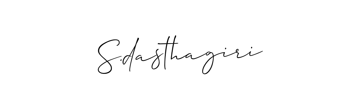How to make S.dasthagiri name signature. Use Allison_Script style for creating short signs online. This is the latest handwritten sign. S.dasthagiri signature style 2 images and pictures png