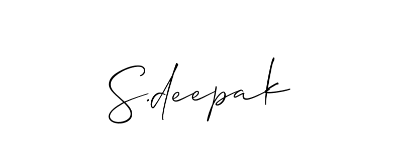 See photos of S.deepak official signature by Spectra . Check more albums & portfolios. Read reviews & check more about Allison_Script font. S.deepak signature style 2 images and pictures png