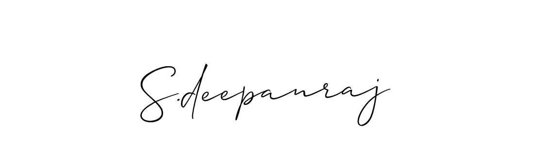 How to make S.deepanraj signature? Allison_Script is a professional autograph style. Create handwritten signature for S.deepanraj name. S.deepanraj signature style 2 images and pictures png