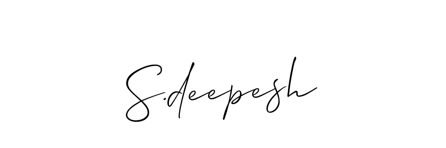 Similarly Allison_Script is the best handwritten signature design. Signature creator online .You can use it as an online autograph creator for name S.deepesh. S.deepesh signature style 2 images and pictures png