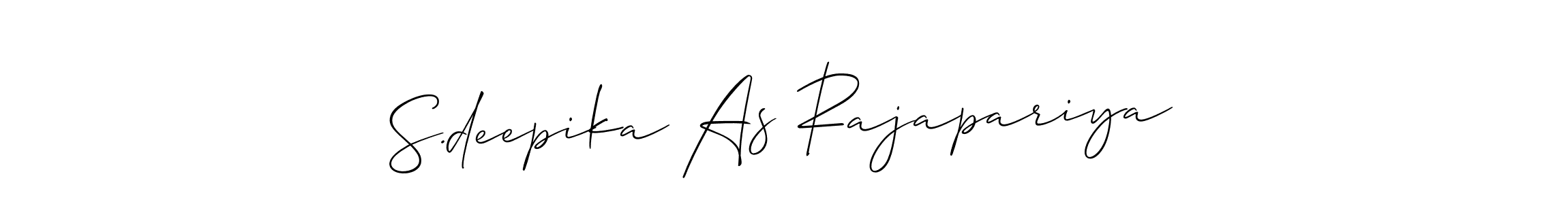 How to make S.deepika As Rajapariya signature? Allison_Script is a professional autograph style. Create handwritten signature for S.deepika As Rajapariya name. S.deepika As Rajapariya signature style 2 images and pictures png