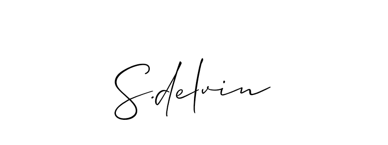 It looks lik you need a new signature style for name S.delvin. Design unique handwritten (Allison_Script) signature with our free signature maker in just a few clicks. S.delvin signature style 2 images and pictures png