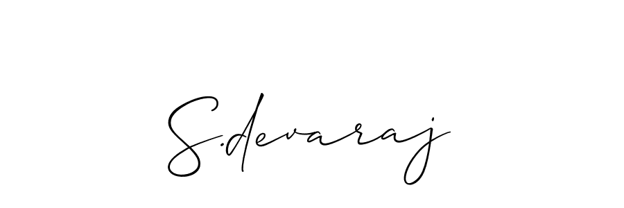 You should practise on your own different ways (Allison_Script) to write your name (S.devaraj) in signature. don't let someone else do it for you. S.devaraj signature style 2 images and pictures png