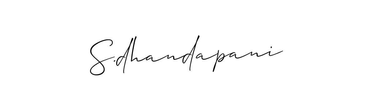 It looks lik you need a new signature style for name S.dhandapani. Design unique handwritten (Allison_Script) signature with our free signature maker in just a few clicks. S.dhandapani signature style 2 images and pictures png