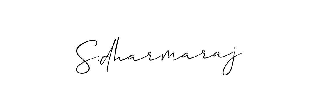 How to make S.dharmaraj name signature. Use Allison_Script style for creating short signs online. This is the latest handwritten sign. S.dharmaraj signature style 2 images and pictures png