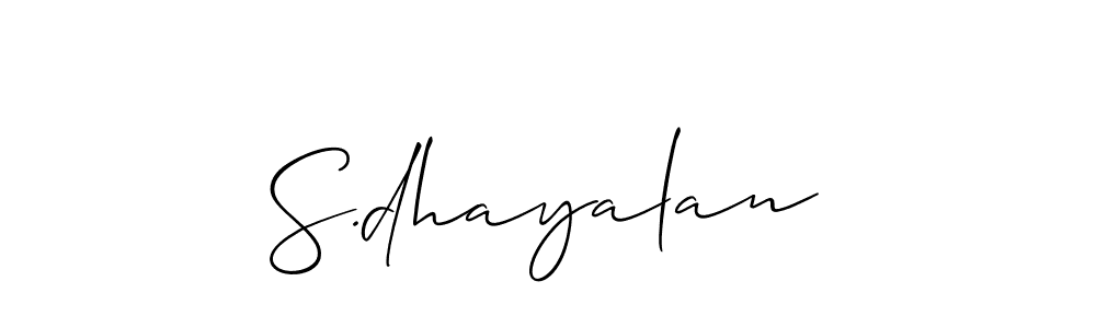 How to Draw S.dhayalan signature style? Allison_Script is a latest design signature styles for name S.dhayalan. S.dhayalan signature style 2 images and pictures png