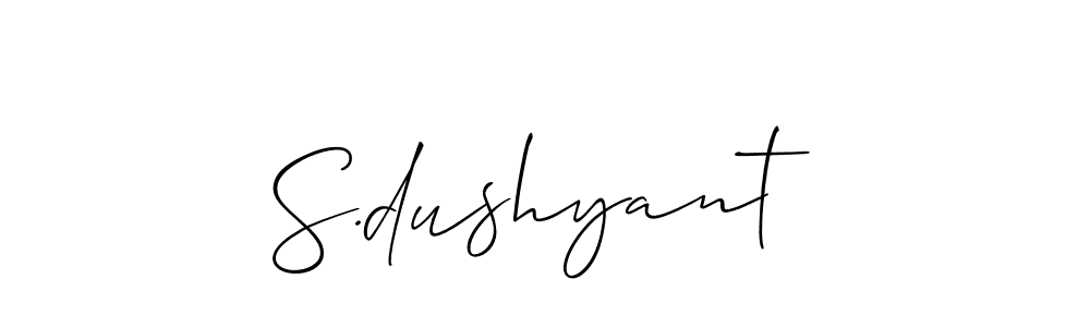 Make a beautiful signature design for name S.dushyant. Use this online signature maker to create a handwritten signature for free. S.dushyant signature style 2 images and pictures png