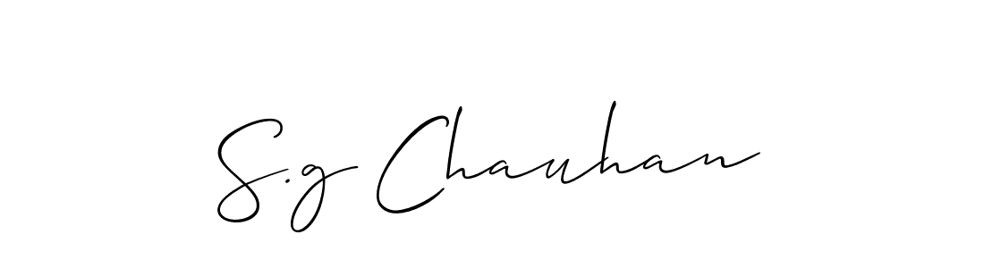 Best and Professional Signature Style for S.g Chauhan. Allison_Script Best Signature Style Collection. S.g Chauhan signature style 2 images and pictures png