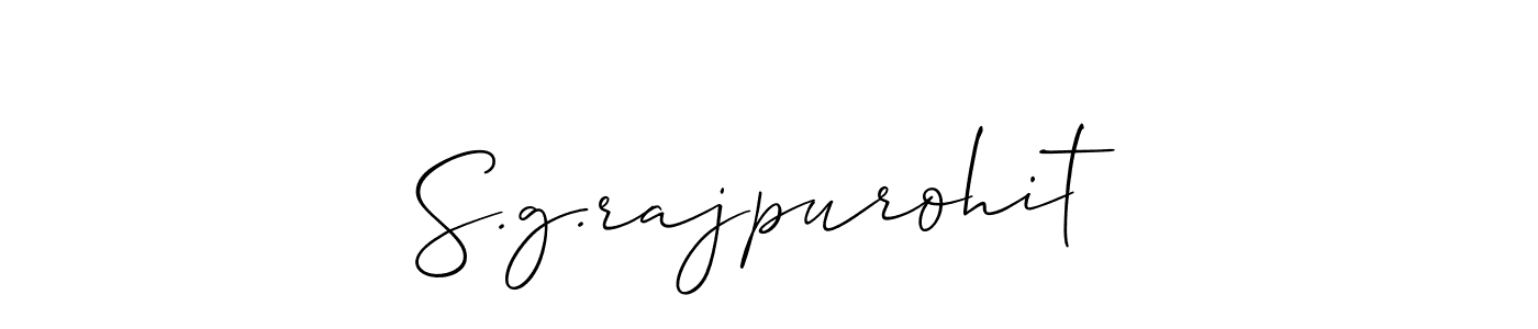 Make a beautiful signature design for name S.g.rajpurohit. Use this online signature maker to create a handwritten signature for free. S.g.rajpurohit signature style 2 images and pictures png