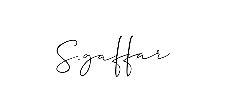 How to Draw S.gaffar signature style? Allison_Script is a latest design signature styles for name S.gaffar. S.gaffar signature style 2 images and pictures png
