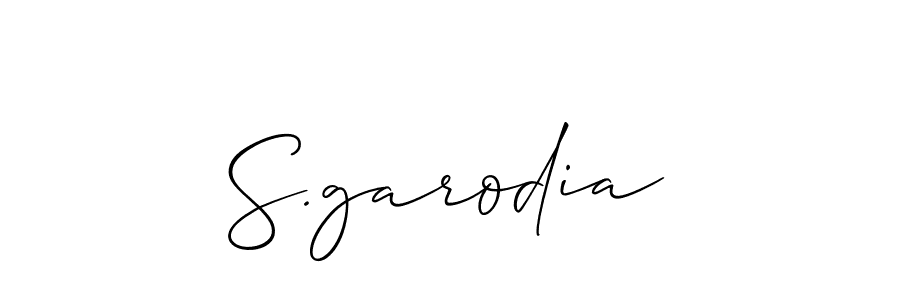 Similarly Allison_Script is the best handwritten signature design. Signature creator online .You can use it as an online autograph creator for name S.garodia. S.garodia signature style 2 images and pictures png