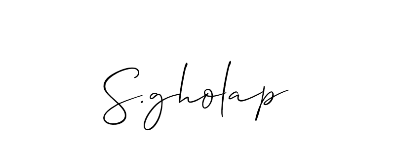 You can use this online signature creator to create a handwritten signature for the name S.gholap. This is the best online autograph maker. S.gholap signature style 2 images and pictures png