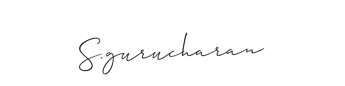 See photos of S.gurucharan official signature by Spectra . Check more albums & portfolios. Read reviews & check more about Allison_Script font. S.gurucharan signature style 2 images and pictures png