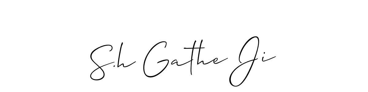 You can use this online signature creator to create a handwritten signature for the name S.h Gathe Ji. This is the best online autograph maker. S.h Gathe Ji signature style 2 images and pictures png