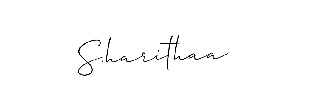 How to Draw S.harithaa signature style? Allison_Script is a latest design signature styles for name S.harithaa. S.harithaa signature style 2 images and pictures png