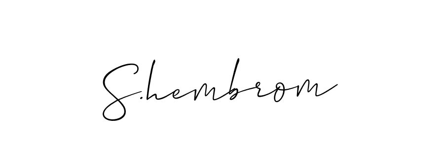 Here are the top 10 professional signature styles for the name S.hembrom. These are the best autograph styles you can use for your name. S.hembrom signature style 2 images and pictures png