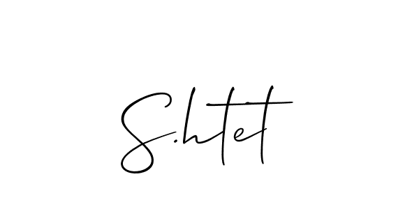 You should practise on your own different ways (Allison_Script) to write your name (S.htet) in signature. don't let someone else do it for you. S.htet signature style 2 images and pictures png