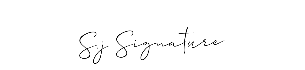 Also we have S.j Signature name is the best signature style. Create professional handwritten signature collection using Allison_Script autograph style. S.j Signature signature style 2 images and pictures png