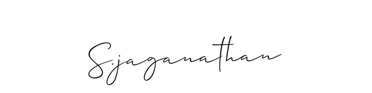 How to make S.jaganathan name signature. Use Allison_Script style for creating short signs online. This is the latest handwritten sign. S.jaganathan signature style 2 images and pictures png