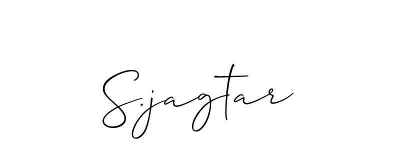 Use a signature maker to create a handwritten signature online. With this signature software, you can design (Allison_Script) your own signature for name S.jagtar. S.jagtar signature style 2 images and pictures png