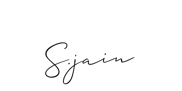 Make a beautiful signature design for name S.jain. Use this online signature maker to create a handwritten signature for free. S.jain signature style 2 images and pictures png