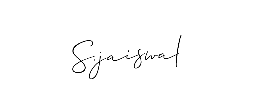 How to Draw S.jaiswal signature style? Allison_Script is a latest design signature styles for name S.jaiswal. S.jaiswal signature style 2 images and pictures png