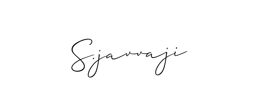 Create a beautiful signature design for name S.javvaji. With this signature (Allison_Script) fonts, you can make a handwritten signature for free. S.javvaji signature style 2 images and pictures png