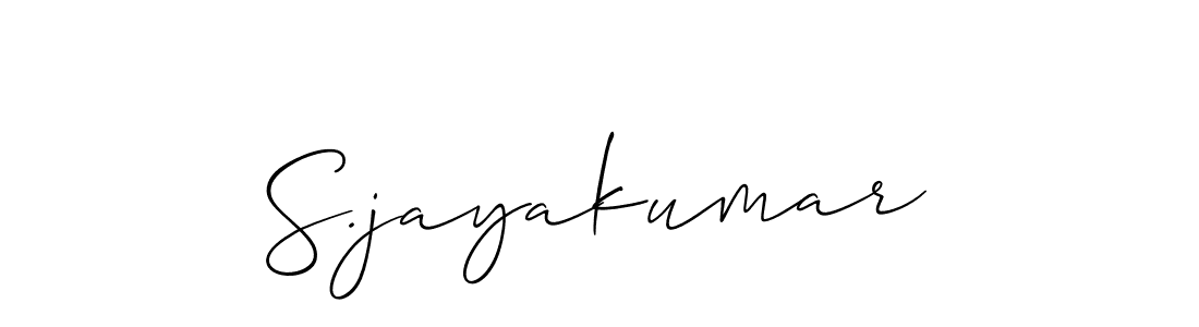 Best and Professional Signature Style for S.jayakumar. Allison_Script Best Signature Style Collection. S.jayakumar signature style 2 images and pictures png