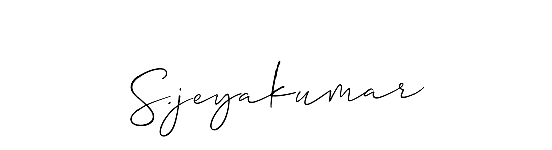 It looks lik you need a new signature style for name S.jeyakumar. Design unique handwritten (Allison_Script) signature with our free signature maker in just a few clicks. S.jeyakumar signature style 2 images and pictures png