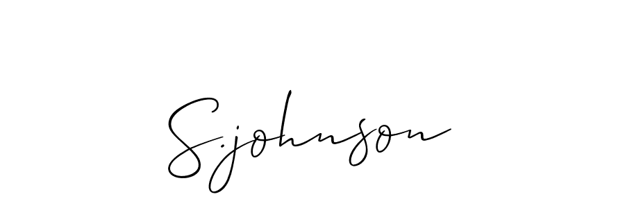 Similarly Allison_Script is the best handwritten signature design. Signature creator online .You can use it as an online autograph creator for name S.johnson. S.johnson signature style 2 images and pictures png