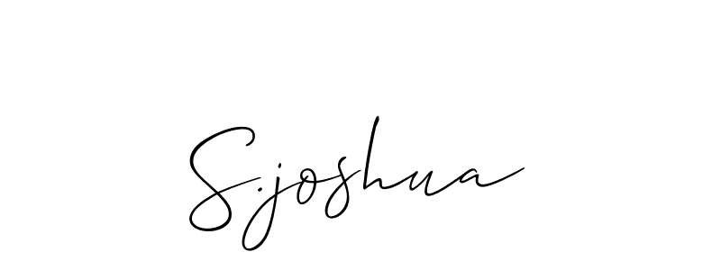 Once you've used our free online signature maker to create your best signature Allison_Script style, it's time to enjoy all of the benefits that S.joshua name signing documents. S.joshua signature style 2 images and pictures png