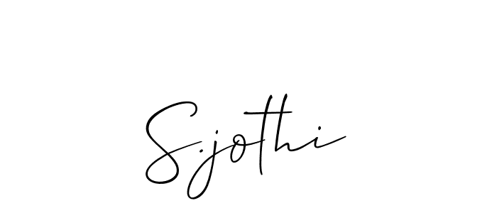 Best and Professional Signature Style for S.jothi. Allison_Script Best Signature Style Collection. S.jothi signature style 2 images and pictures png