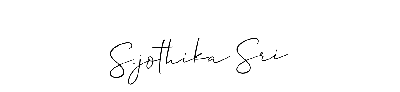 Once you've used our free online signature maker to create your best signature Allison_Script style, it's time to enjoy all of the benefits that S.jothika Sri name signing documents. S.jothika Sri signature style 2 images and pictures png