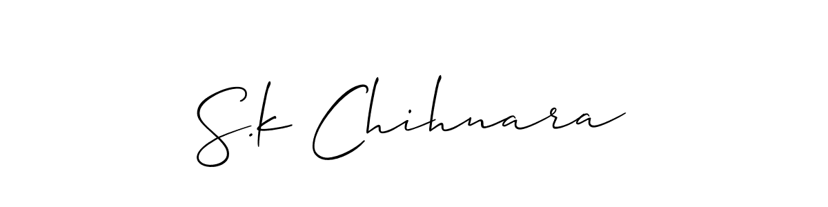 Also we have S.k Chihnara name is the best signature style. Create professional handwritten signature collection using Allison_Script autograph style. S.k Chihnara signature style 2 images and pictures png