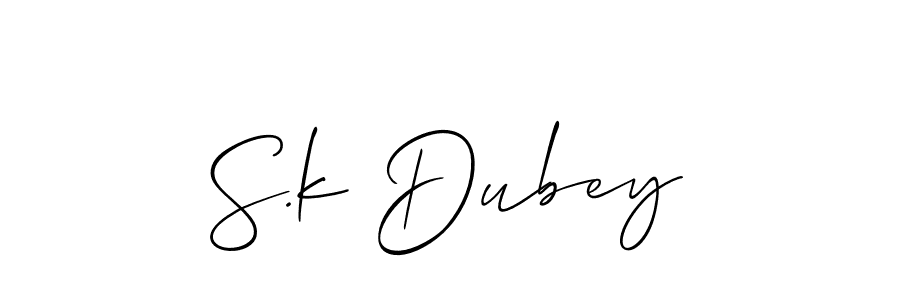 Check out images of Autograph of S.k Dubey name. Actor S.k Dubey Signature Style. Allison_Script is a professional sign style online. S.k Dubey signature style 2 images and pictures png