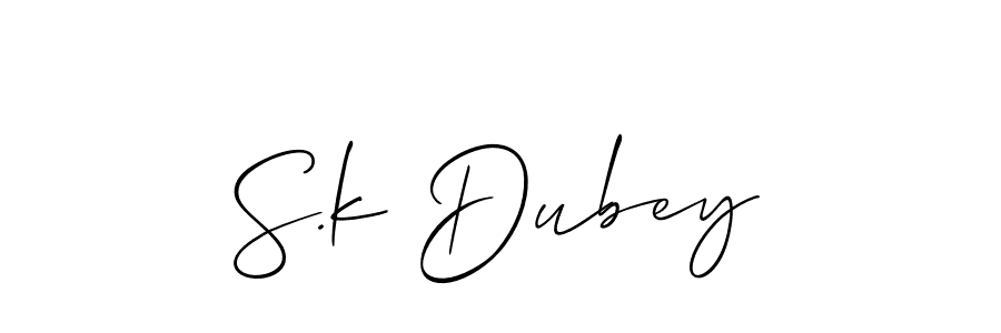 It looks lik you need a new signature style for name S.k Dubey. Design unique handwritten (Allison_Script) signature with our free signature maker in just a few clicks. S.k Dubey signature style 2 images and pictures png