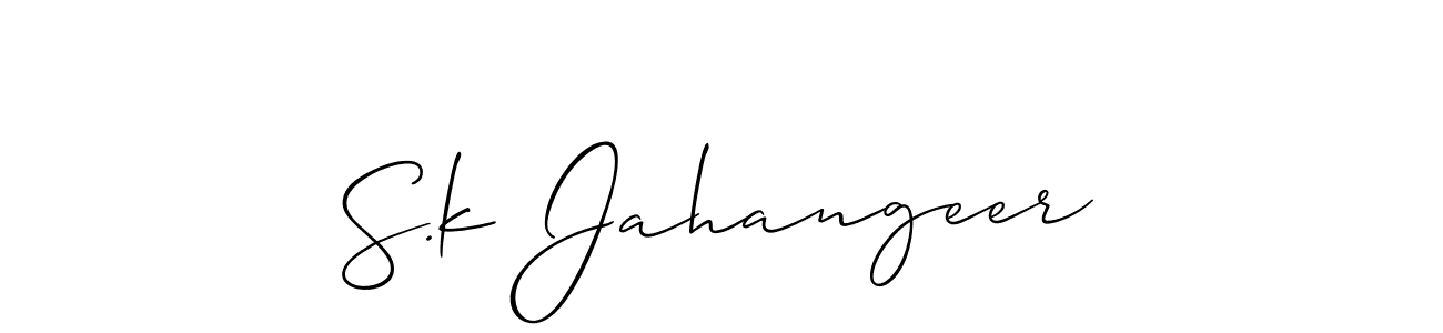 It looks lik you need a new signature style for name S.k Jahangeer. Design unique handwritten (Allison_Script) signature with our free signature maker in just a few clicks. S.k Jahangeer signature style 2 images and pictures png