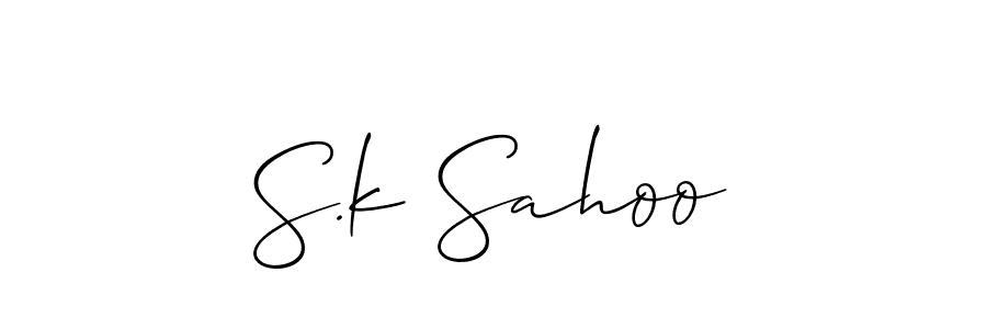 Best and Professional Signature Style for S.k Sahoo. Allison_Script Best Signature Style Collection. S.k Sahoo signature style 2 images and pictures png