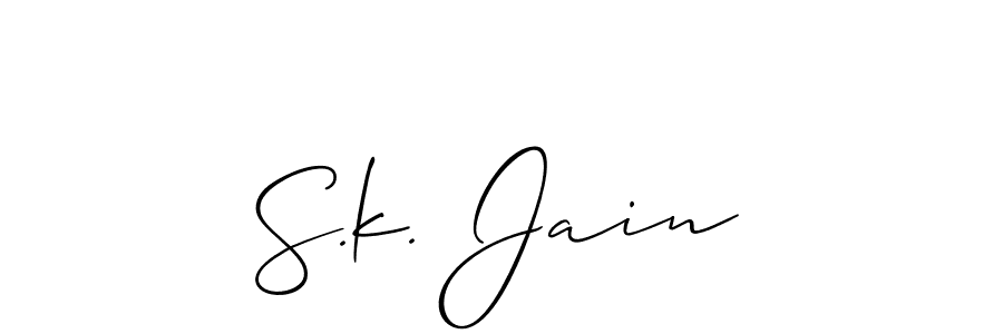 Once you've used our free online signature maker to create your best signature Allison_Script style, it's time to enjoy all of the benefits that S.k. Jain name signing documents. S.k. Jain signature style 2 images and pictures png