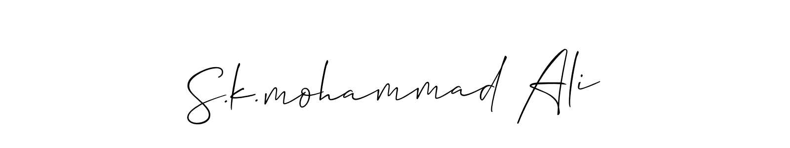 if you are searching for the best signature style for your name S.k.mohammad Ali. so please give up your signature search. here we have designed multiple signature styles  using Allison_Script. S.k.mohammad Ali signature style 2 images and pictures png