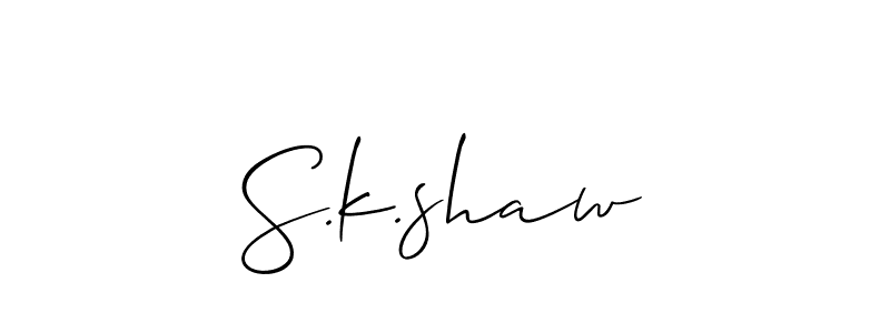 You can use this online signature creator to create a handwritten signature for the name S.k.shaw. This is the best online autograph maker. S.k.shaw signature style 2 images and pictures png