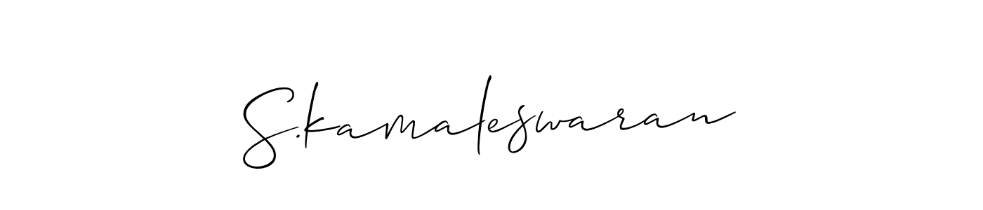 Best and Professional Signature Style for S.kamaleswaran. Allison_Script Best Signature Style Collection. S.kamaleswaran signature style 2 images and pictures png