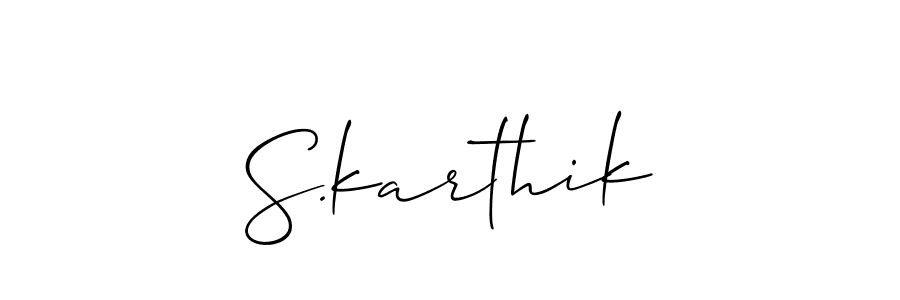 This is the best signature style for the S.karthik name. Also you like these signature font (Allison_Script). Mix name signature. S.karthik signature style 2 images and pictures png