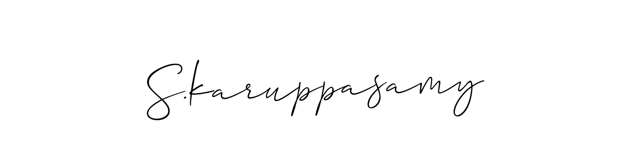 You can use this online signature creator to create a handwritten signature for the name S.karuppasamy. This is the best online autograph maker. S.karuppasamy signature style 2 images and pictures png
