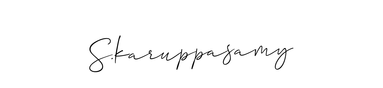 Also we have S.karuppasamy name is the best signature style. Create professional handwritten signature collection using Allison_Script autograph style. S.karuppasamy signature style 2 images and pictures png