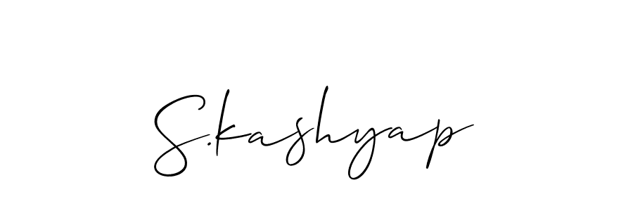 How to make S.kashyap signature? Allison_Script is a professional autograph style. Create handwritten signature for S.kashyap name. S.kashyap signature style 2 images and pictures png